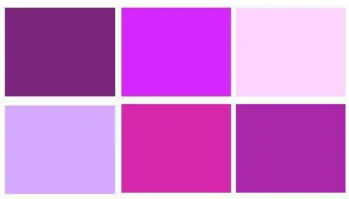 比如倒挂金钟紫,浅紫色,紫罗兰色,皇家紫,薰衣草,梅紫或者冰紫等等