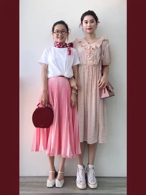 170和160的闺蜜穿搭06简约穿搭