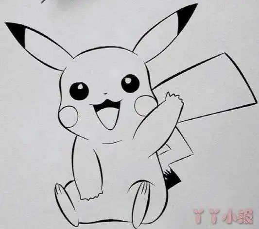 皮卡丘儿童画怎么画可爱皮卡丘简笔画画法可爱的皮卡丘简笔画图片