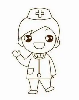 白衣天使简笔画儿童 白衣天使简笔画图片