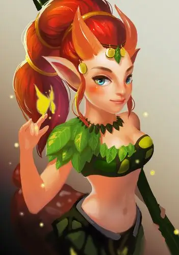 魅惑魔女怒踩熊德 dota2玩家小鹿涂鸦鉴赏