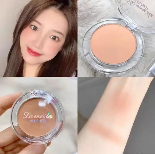 人气单色腮红自然少女修容提亮蜜桃奶茶玫瑰腮红