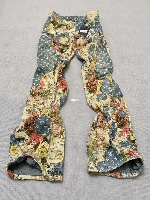 lv花卉糜烂boro牛仔裤2022年度裤王