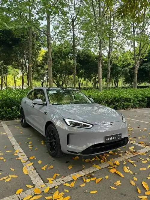 问界新m5实车曝光前脸大改logo轮毂黑化