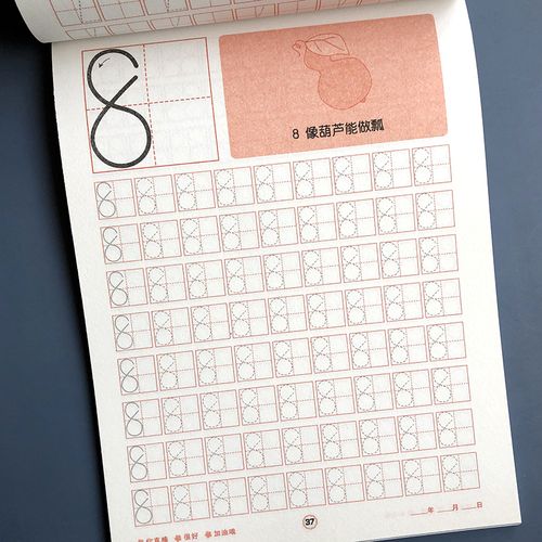 数字描红本幼儿园1020宝宝练字帖虚线描写练习册中大班初学者临摹