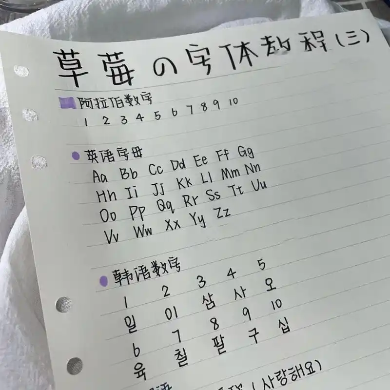 草莓字体教程(三) -1月23日- 字体教程来啦! 字体是个人字体!