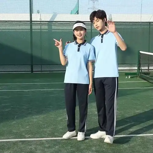 夏季校服套装中学生学院风高中生班服初中生短袖运动会毕业照服装