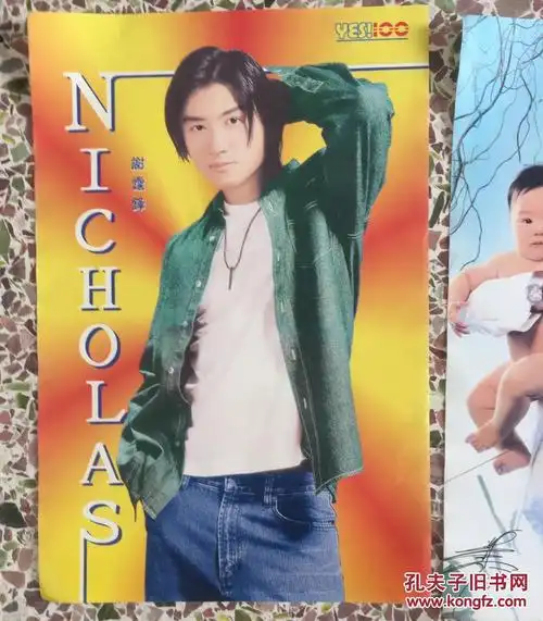 明星早期海报:谢霆锋(80-90后经典怀旧珍藏品)海报尺寸43cm*29cm