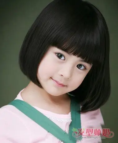 7岁女儿童短发发型 宝宝发型图片女孩短发(2)