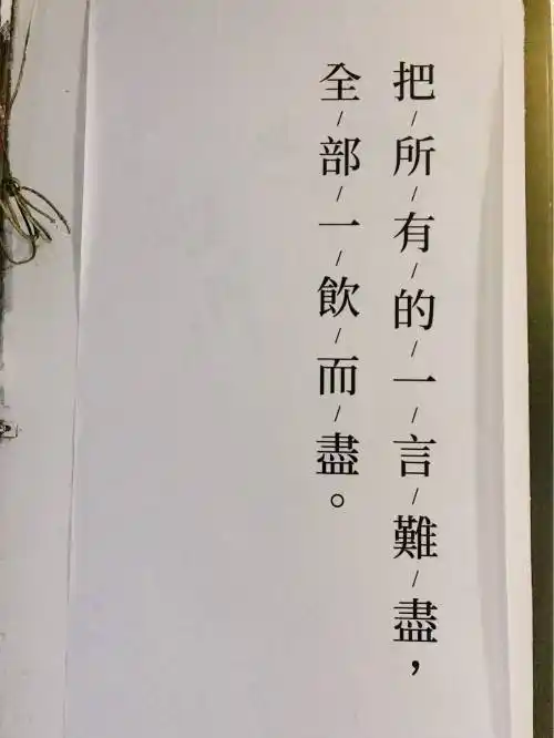 店的图文特别有意思,门口挂了一幅字:"把所有的一言难尽全部一饮而尽