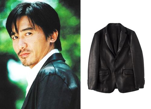 hdk(海觉)全植鞣山羊皮水洗皮西装 修身款皮衣 无间道梁朝伟