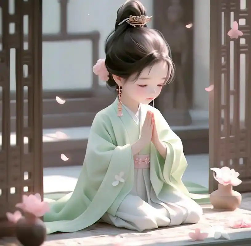 头像:双手合十,表达心中的祈愿,向天地万物传达爱与美好