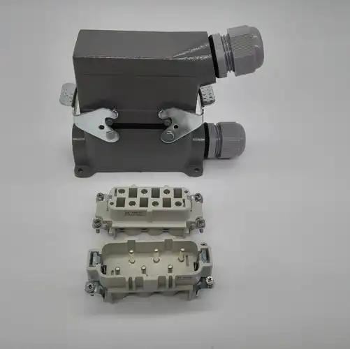 6芯35a航空插头矩形重载连接器工业防水接插件hdchsb006