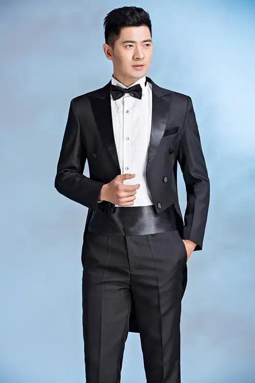 燕尾服男修身礼服西服套装出租 男士合唱西装魔术舞台演出服租赁 租2