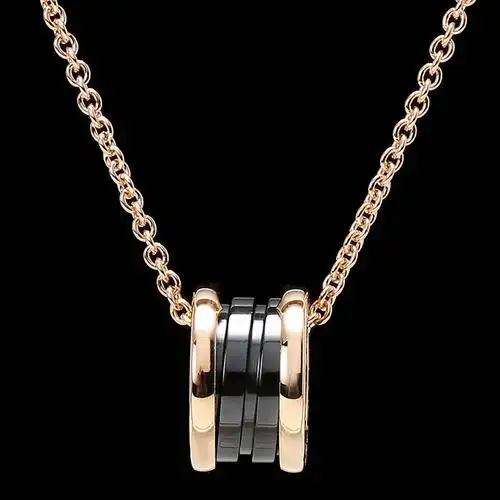 bvlgari(宝格丽) b.zero1系列18k金黑陶瓷项链