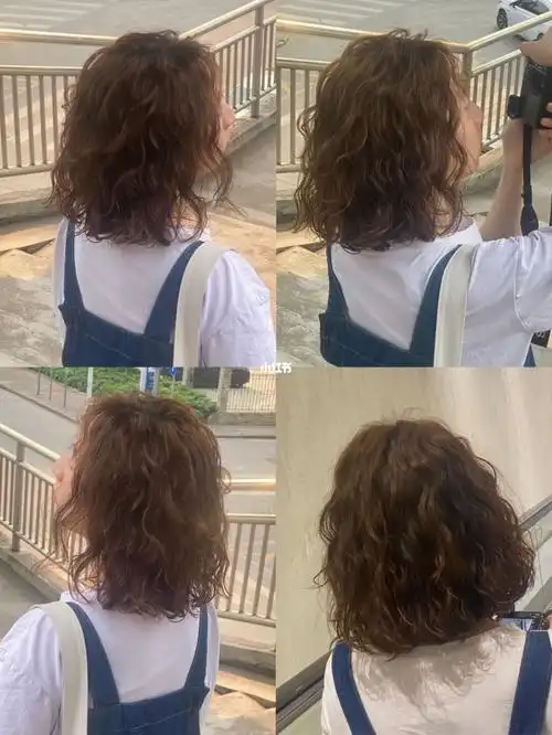 水波纹烫发 慵懒复古卷发 显脸小发型 圆脸方脸菱形脸烫发 中长发短发