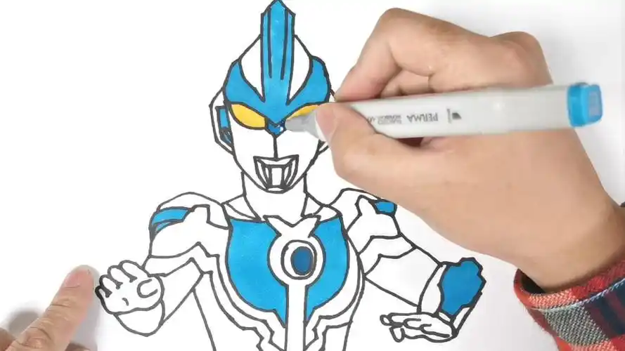 银河奥特曼的简笔画 银河奥特曼的简笔画法