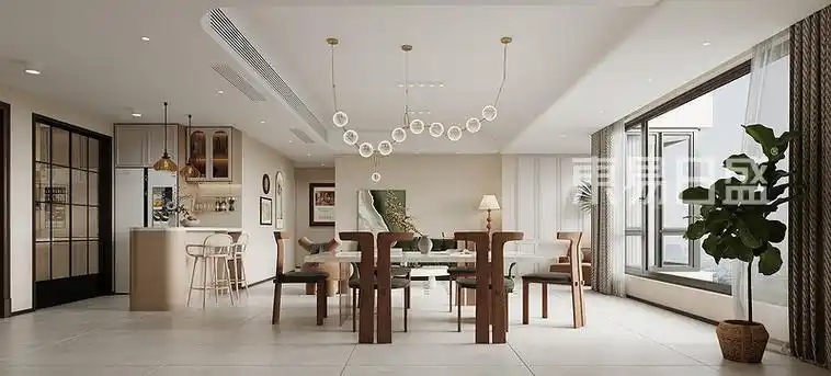 华夏澜台府450平现代轻奢风格装修案例