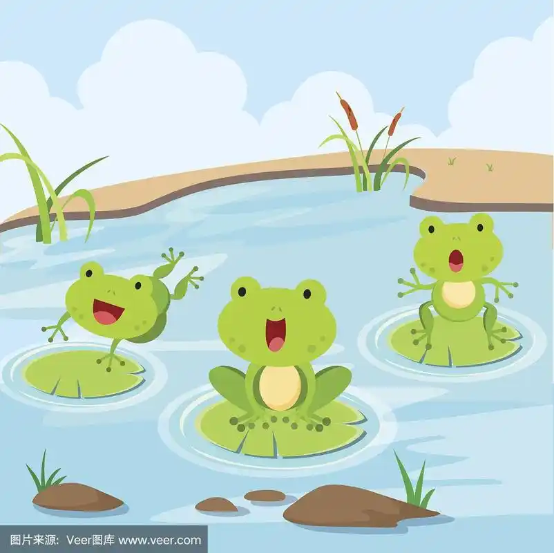小青蛙在池塘里