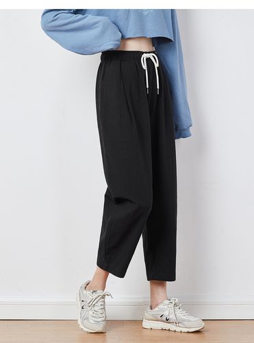 萝卜裤女大码夏季哈伦奶奶裤胖mm宽松九分休闲裤