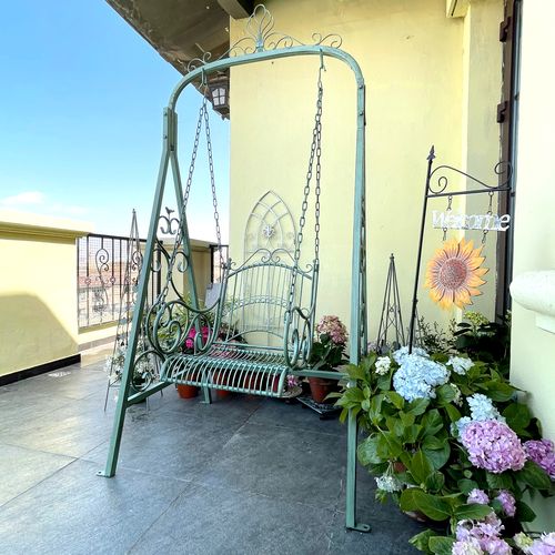 美式室内双人单双人庭院露台乡村阳台花园吊椅户外秋千