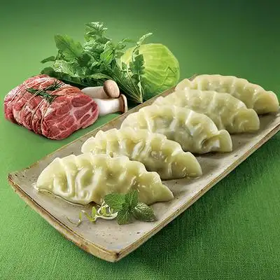 生鲜五折凑单bibigo必品阁荠菜猪肉王水饺1200g1792元需买5件共896元