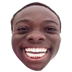 黑人明星搞笑表情包面具 有松紧绳子面罩节日婚庆表演道具接亲