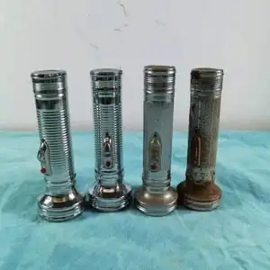0480年代怀旧老物件老旧铁皮手电筒06360.51340.51