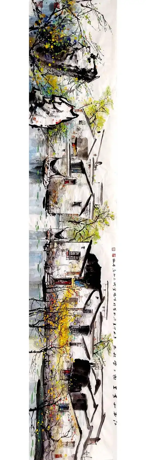 烟雨遥 碧波莹——赏画家曹尚松江南水乡系列作品_腾讯新闻