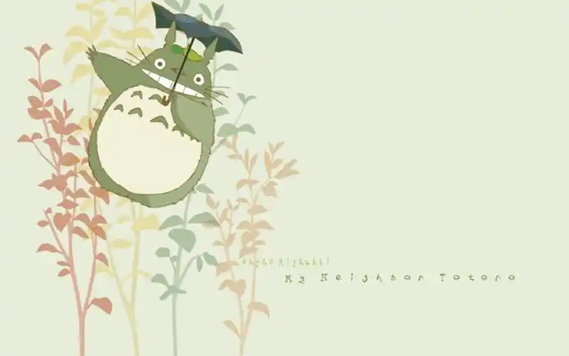 可爱龙猫唯美手绘图片电脑桌面壁纸下载