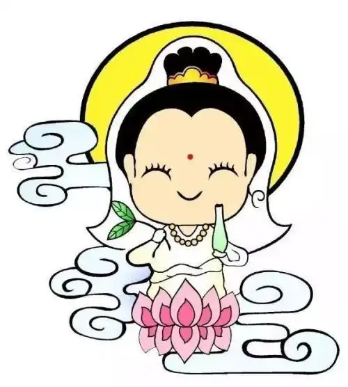 儿童画阿弥陀佛简笔画