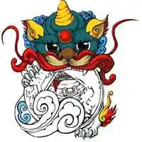 卡通貔貅微信头像图片【点击鼠标右键下载】