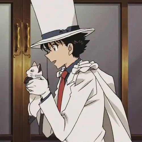 名侦探柯南:100张怪盗基德(黑羽快斗)头像合集,帅呆了~_黑羽快斗_怪盗