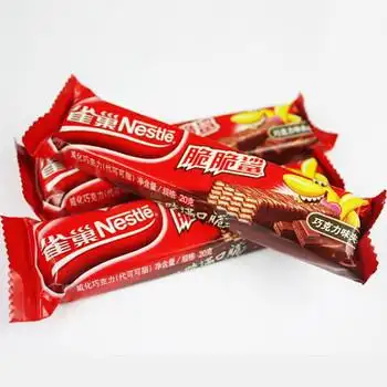 【零食饼干】nestle雀巢 威化脆脆鲨 巧克力威化饼干480g*3盒休闲零食