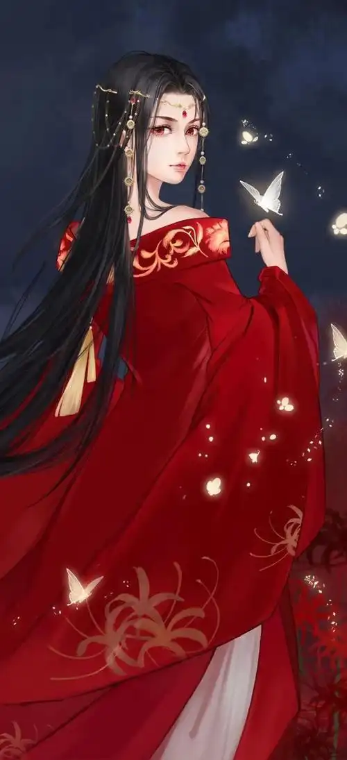 古风壁纸|妖艳美人插画壁纸_网易订阅