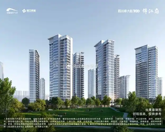 锦江中环王炸项目:四川师大tod锦江府南地块外立面效果图出炉.