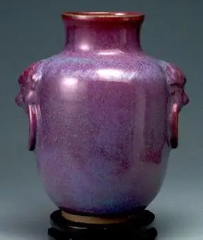 元代钧窑红斑碗