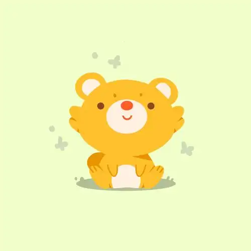 可爱卡通动画风小动物头像图片