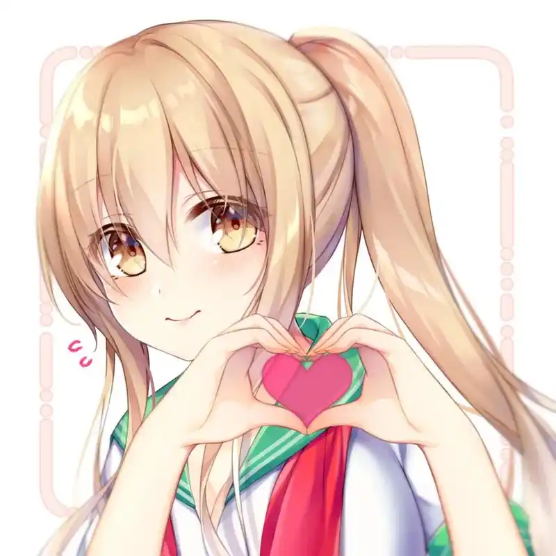 二次元:比心小姐姐