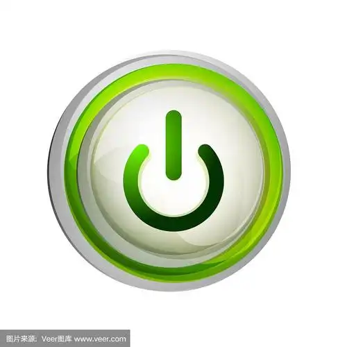 电源按钮图标,开始符号