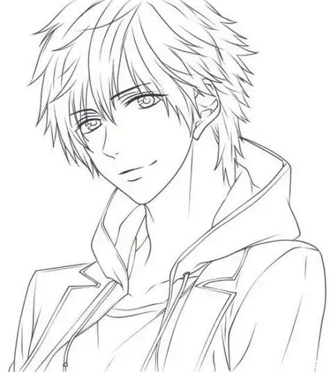 男生简笔画卡通人物简笔画男孩图片卡通动漫人物简笔画男生帅气简笔画