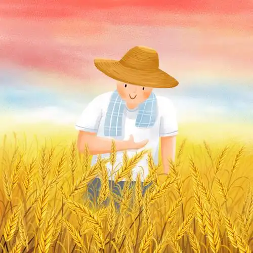 麦田- 一朵云插画 - 原创作品 - 视觉中国(shijueme)
