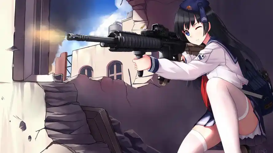 战舰女孩 水手服 2k动漫壁纸