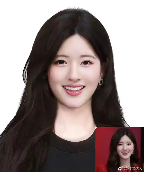 赵露思韩式证件照