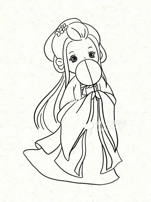 古风简笔画古风简笔画图案