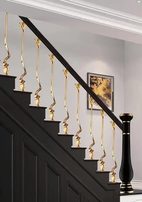 楼梯东莞定制复式护栏室内扶手阁楼镁合金别墅楼梯扶手