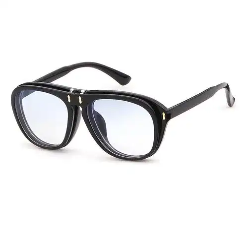 蒸汽朋克太阳眼镜双层翻盖男女墨镜欧美潮流前卫复古ins街拍走秀