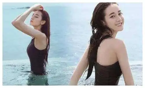 迪丽热巴和关晓彤的泳照对比,怪不得鹿晗选择关晓彤