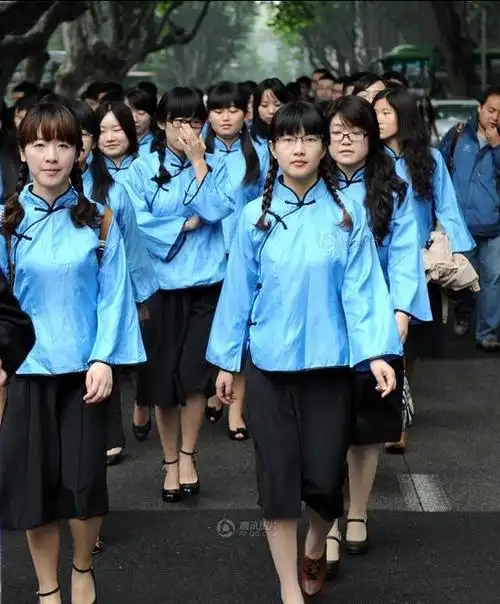 民国学生装 女五四青年装棉 民国服装女装校服 毕业服合唱演出服