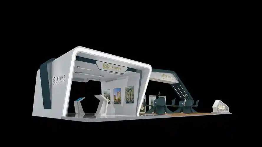 万科地产室外展位展台展厅展会3d效果图设计